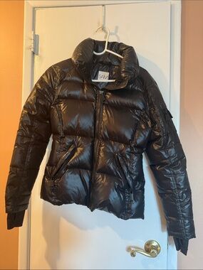 SAM. Black Quilted Puffer Jacket